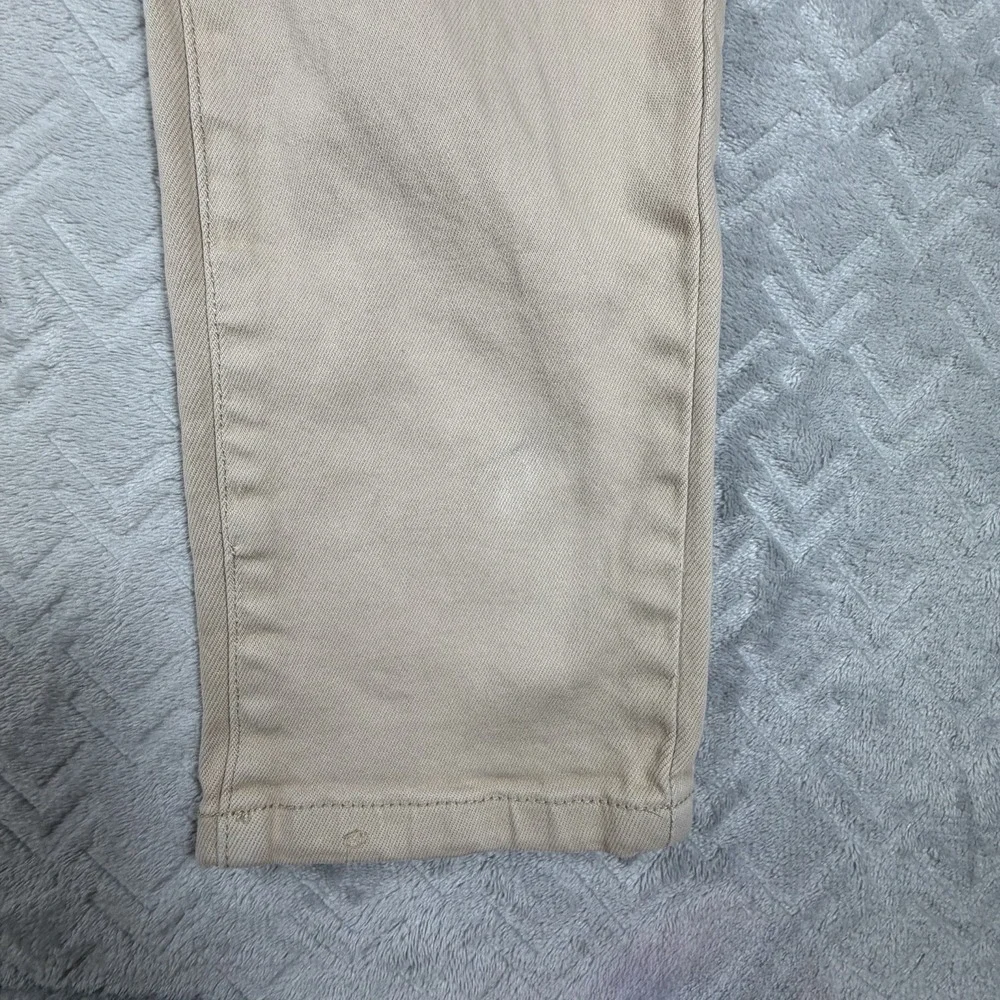 Saint Morta Men's Index Distressed Biker Jeans Sz 36x31 Moto Ripped Beige Khaki